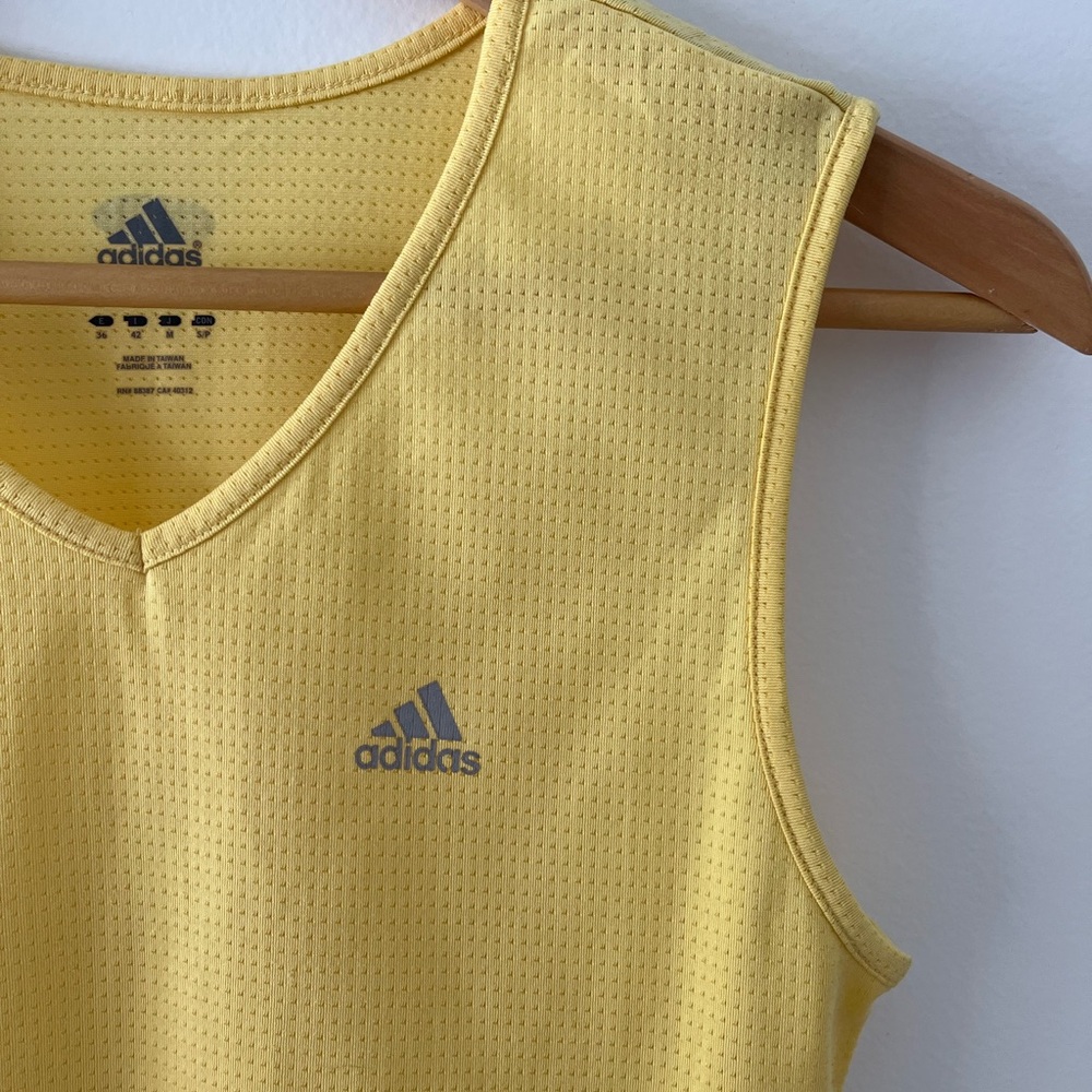 Adidas Soft Yellow Tank Top